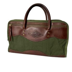 Diamond Bluff Leather Briefcase Vintage Shoulder Bag Travel Battenkill Luggage